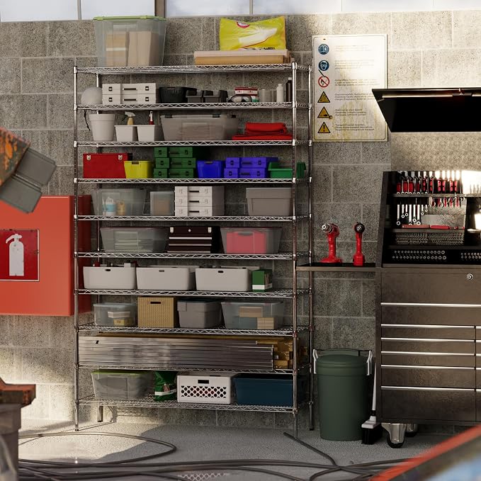 18" Deep x 60" Wide x 96" Height Wire Shelving Kit | 10-Tier | NSF Commercial - Image 5