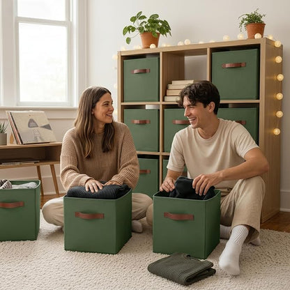 GRANNY SAYS Cube Storage Bins, 11 Inch Storage Cube Organizer, Collapsible - Image 6