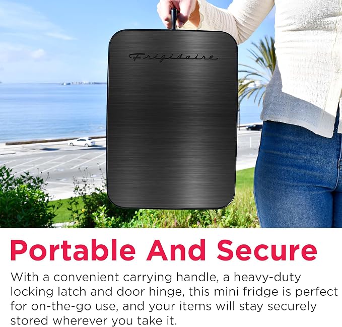 Frigidaire Mini Personal Fridge Cooler, Countertop, Holds Up to 10L/15 Cans - Image 7