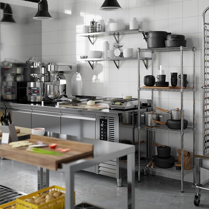 14" Deep x 24" Wide x 64" Height Wire Shelving Kit | 4-Tier | NSF Commercial - Image 2