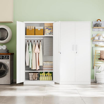 Letaya Metal Wardrobe Cabinets - Image 4