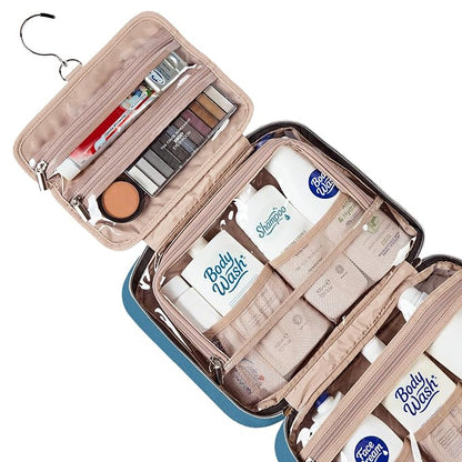 NISHEL Travel Toiletry Bag for women, Portable Hanging Organizer for Full-Sized - Image 4