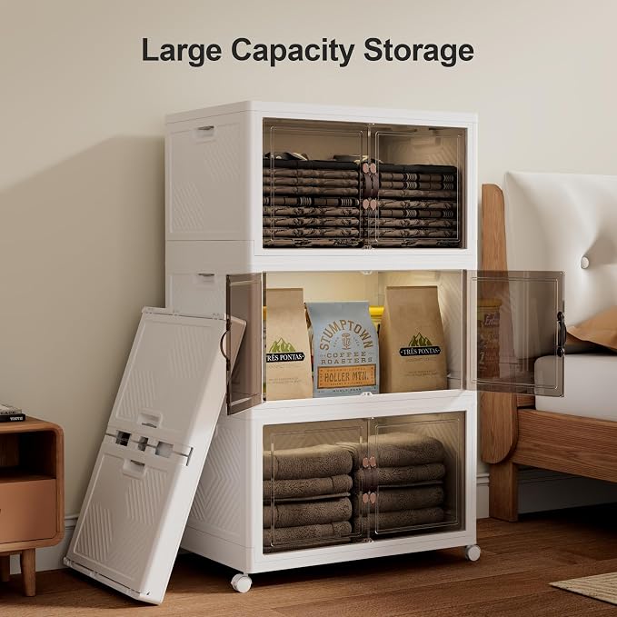 JOYMOOP Folding Storage Bins Organizer, 252 Quart Collapsible Storage Boxes - Image 6