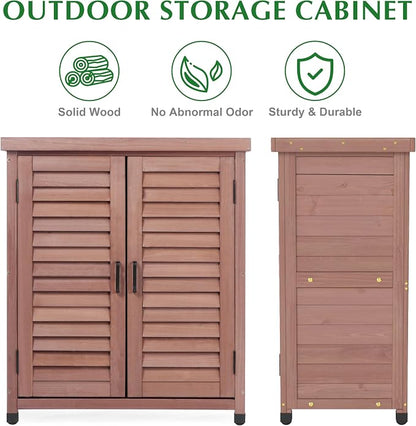 Outdoor Storage Cabinet & Potting Bench Table - Image 7