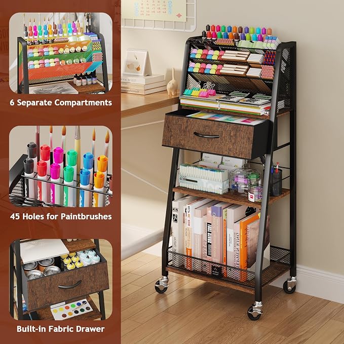 3 Tier Rolling Cart - Image 3
