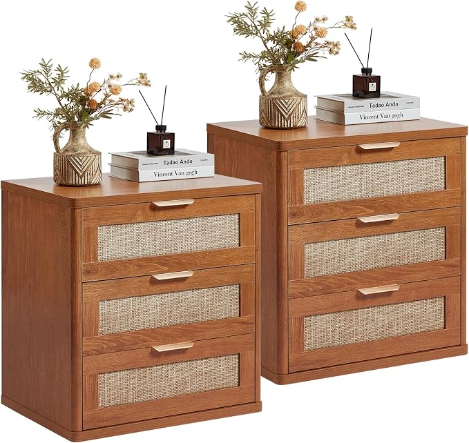 LEYAOYAO Rattan Night Stand by LEYAOYAO-Findtheshiningpointofyourideallife%EF%BC%81
