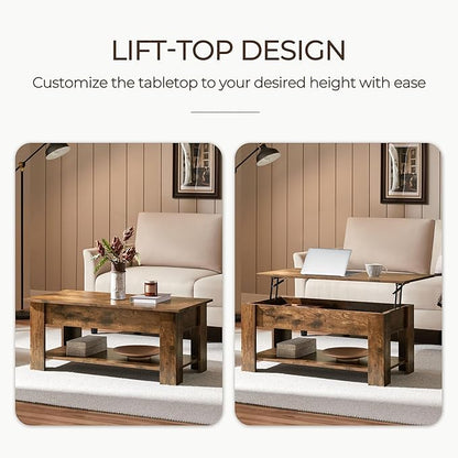 Yaheetech Coffee Table, Lift Top Coffee Table - Image 4