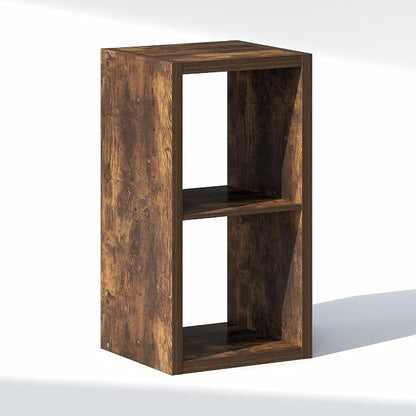 Furinno Cubic Extra Thick 2-Cube Closet Organizers and Storage, Amber Pine | - Image 8