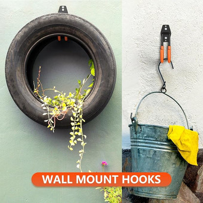 Garage Hooks with Anti-Slip Coating, Heavy Duty Wall Mount Storage Hooks - Image 7