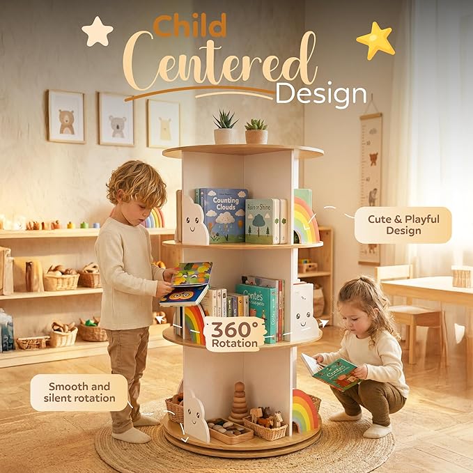 pimlyo® Rotating Bookshelf Kids - Image 2