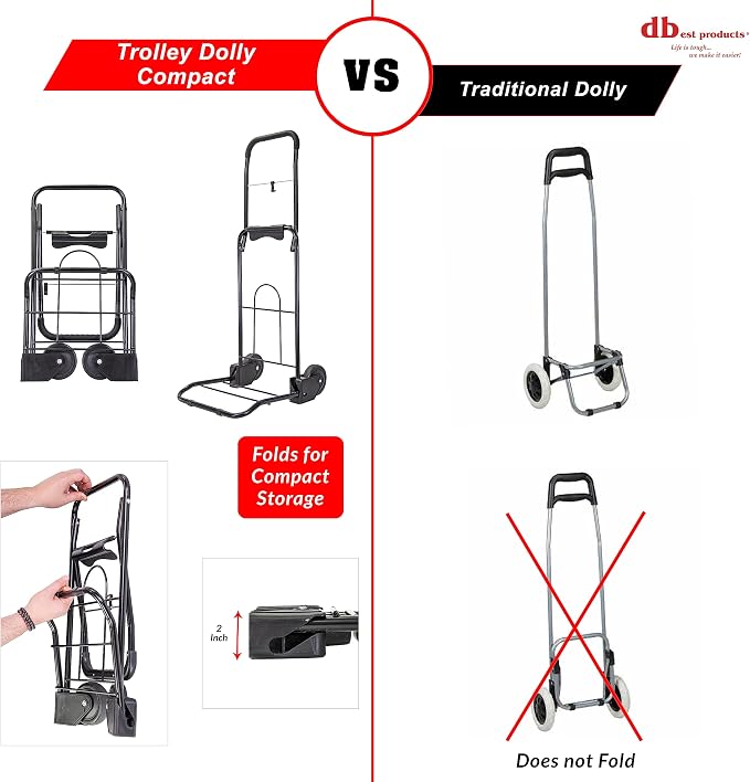dbest Products Trolley Dolly Compact - Image 4