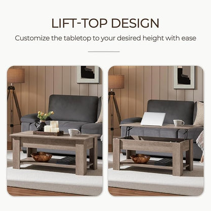 Yaheetech Lift Top Coffee Table - Image 4