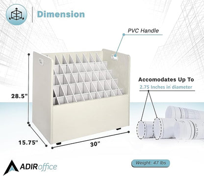 AdirOffice Adir Blue Print Storage Organizer - Image 2