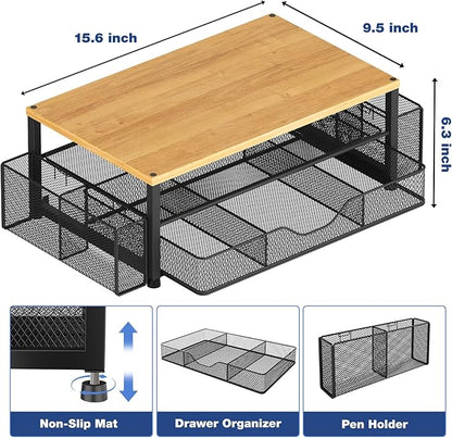 OPNICE Desk Organizers and Accessories, 2-Tier Computer Monitor Stand - Image 3