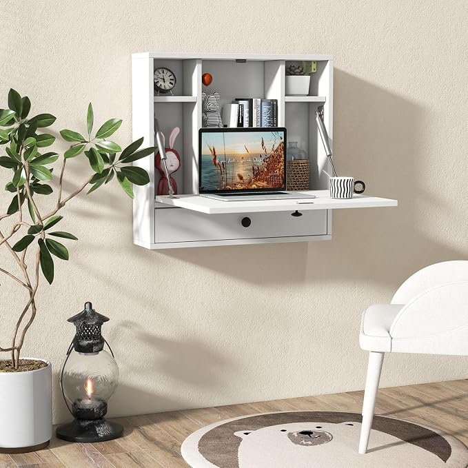 Tangkula Folding Wall Table - Image 2
