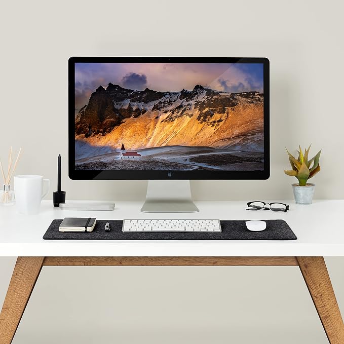 Premium Felt Desk Mat | Small 12" x 27.5" Multifunctional Desk Pad - Image 3