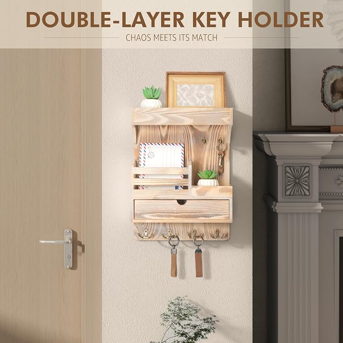 Rebee Vision Farmhouse Key Holder Wall Mount - Image 3