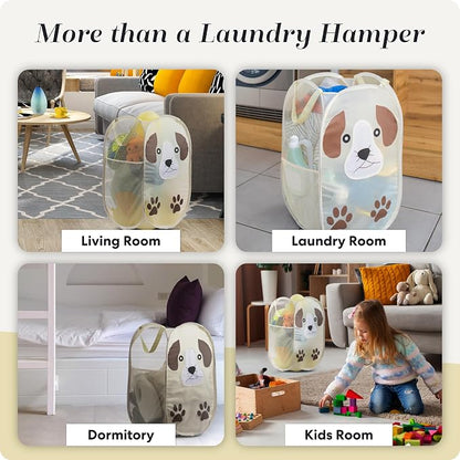 Handy Laundry Collapsible Mesh Pop-Up Hamper - Image 8