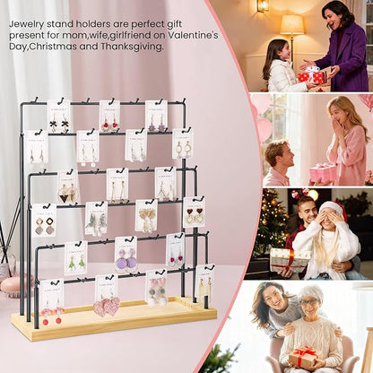 Earring Display for Vendors, 6 Tiers Earring Rack Display Holder Stand - Image 6