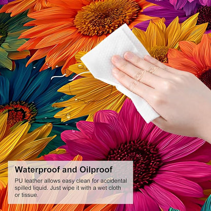 Colorful Floral Mouse Pad – Large Extended Desk Mat 31.5 x 11.8 in– Bright - Image 7