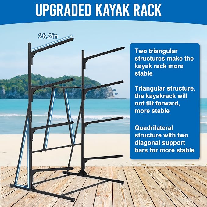 Kayak Storage Rack, Kayak Wall Mount Rack, Kayak Rack - Image 2