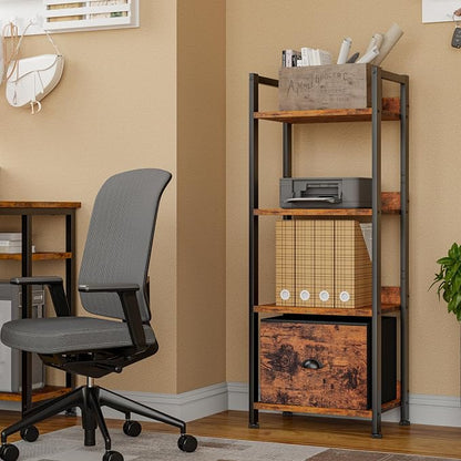 Furologee 4 Tier Bookshelf - Image 6