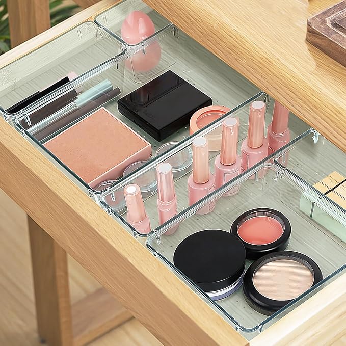 23 PCS Drawer Organizer Set, 5 Varied Size Bathroom and kitchen Drawer cabinet - Image 5