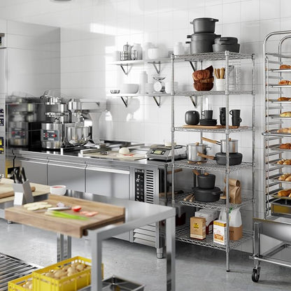 21" Deep x 24" Wide x 74" Height Wire Shelving Kit | 6-Tier | NSF Commercial - Image 5