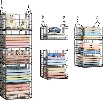 Yuyetuyo 5 Tier Closet Hanging Organizer and Storage Separable Hanging Closet by Yuyetuyo