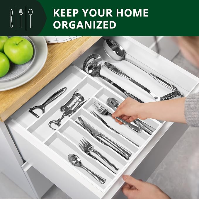 ROYAL CRAFT WOOD Luxury Bamboo Kitchen Drawer Organizer - Image 7