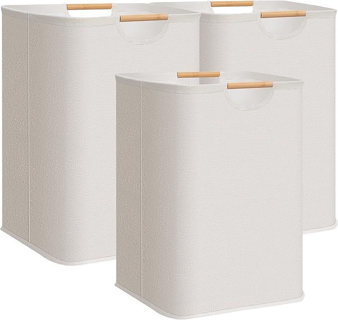 STORAGE MANIAC 3-Pack Large Laundry Hamper, 100L Collapsible Laundry Basket by STORAGEMANIAC