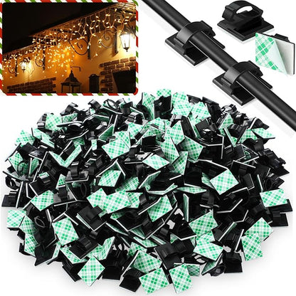 Eboot 100 Pieces Adhesive Cable Wire Clips Strong Cord Clips Wire Holders Cable by eBoot
