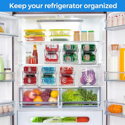 Rolling Soda Can Organizer for Refrigerator Can Dispenser for Beer Soda Seltzer - Image 4