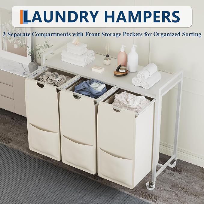 Garvee Rolling Laundry Hamper - Image 6