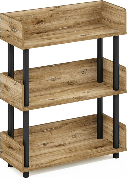Furinno TURN-N-TUBE 3-Tier Display Shelf, Storage Shelves, Book Shelf, Open - Image 6