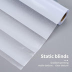 Window Privacy Film with Installation Tools, Blinds Pattern, Static Cling, Anti UV, Heat Control, Ideal for Home Shower Office Glass Door (Blinds Pattern, 23.6X157.4Inch)