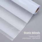 Window Privacy Film with Installation Tools, Blinds Pattern, Static Cling, Anti UV, Heat Control, Ideal for Home Shower Office Glass Door (Blinds Pattern, 35.4X157.4Inch)