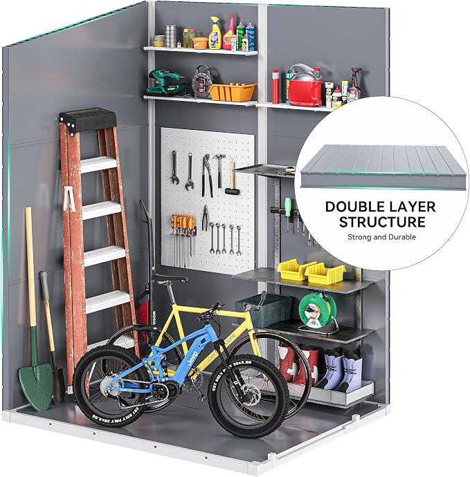 DWVO 5x4 FT Resin Storage Shed - Image 4