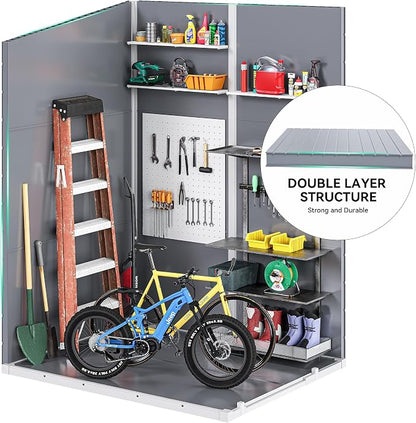 DWVO 5x4 FT Resin Storage Shed - Image 4
