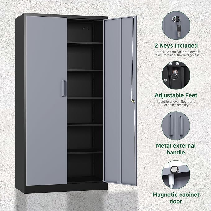 Letaya Metal Storage Cabinet - Image 5