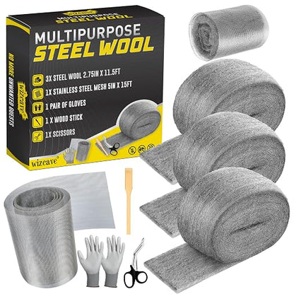Steel Wool Mice Control by Wizcave