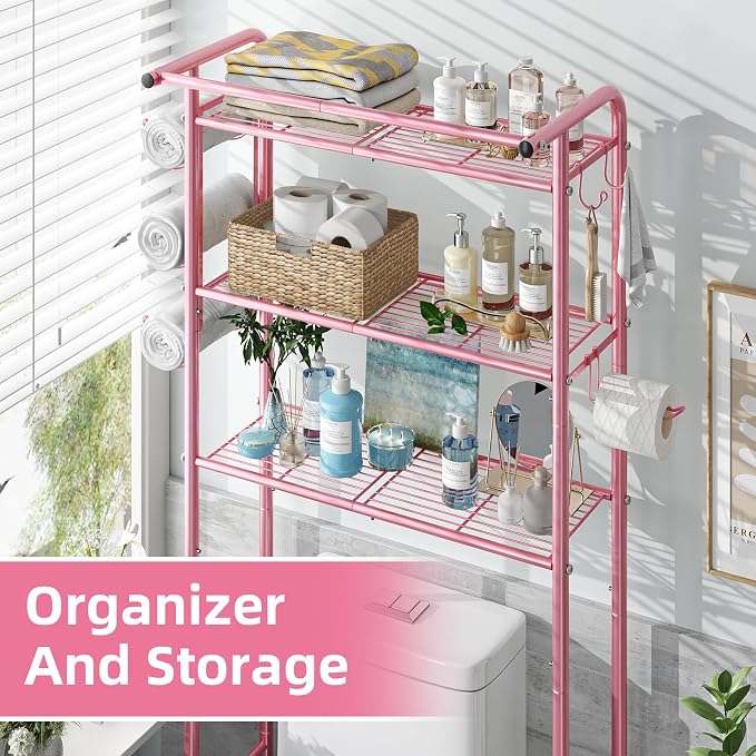 Simple Trending 3 Tier Over The Toilet Rack, Shelf Bathroom, Bathroom Stand - Image 6