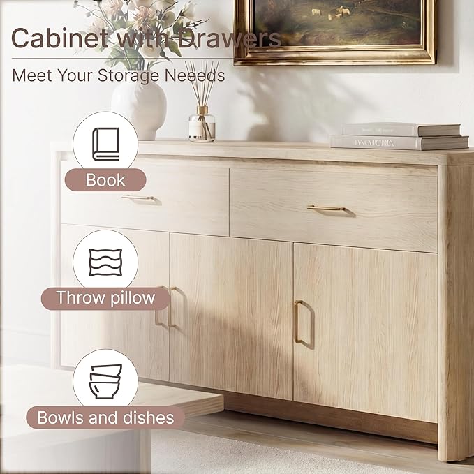 KISLOT 59" Sideboard Buffet Cabinet - Image 5