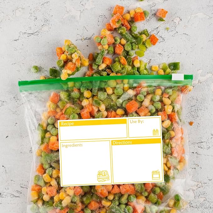 100pcs Labels for Freezer Bags Freezer Meal Labels - Image 7