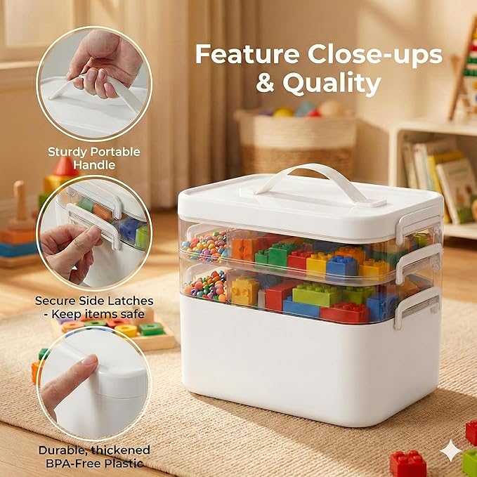 4-Tier Art Supply Storage Organizer - Image 3