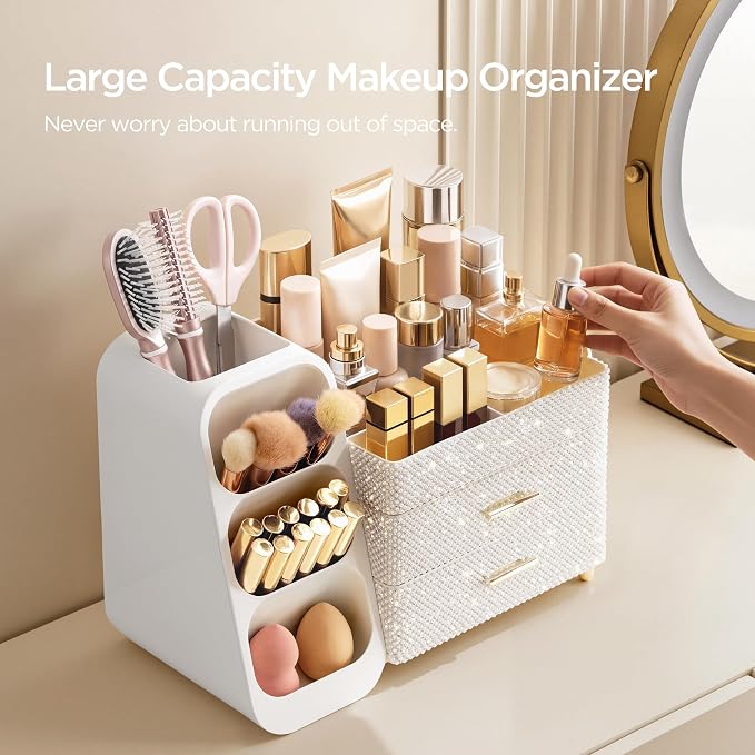 HBlife Makeup Organizer with Brush Holder - Image 4