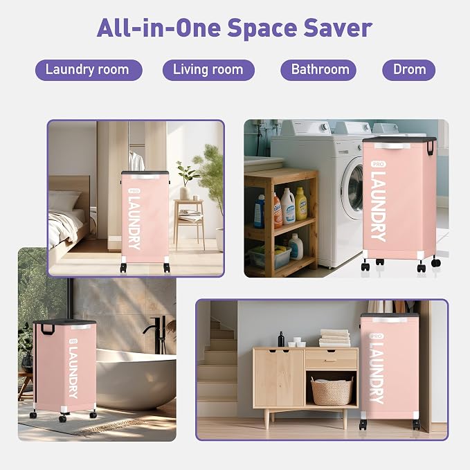 Caroeas Next-Gen 105L Matel Frame Laundry Basket - Image 6