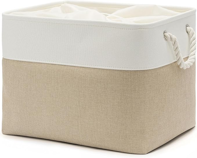 16x12x12 In Foldable Fabric Large Storage Bins by VQRTEXAStorageBasket