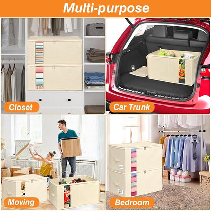 60L Blanket Storage Bin, Comforter Storage - Image 3