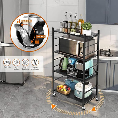 Himix 4-Tier Foldable Storage Shelf - Image 4